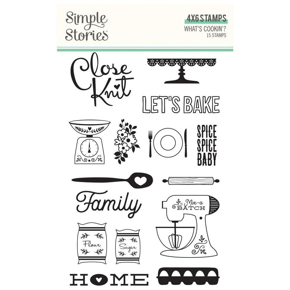 Simple Stories What's Cookin' Clear Stamps 21116