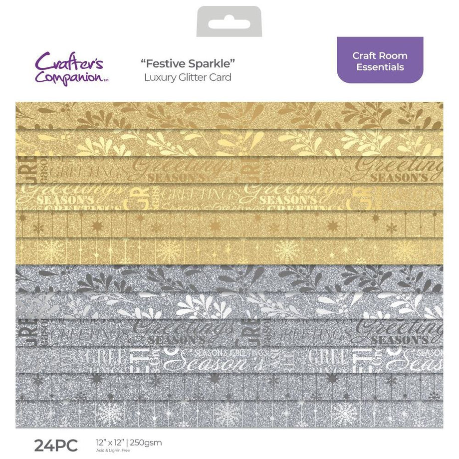 Best Creation 12 x 12 in. Cardstock Glitter Silver