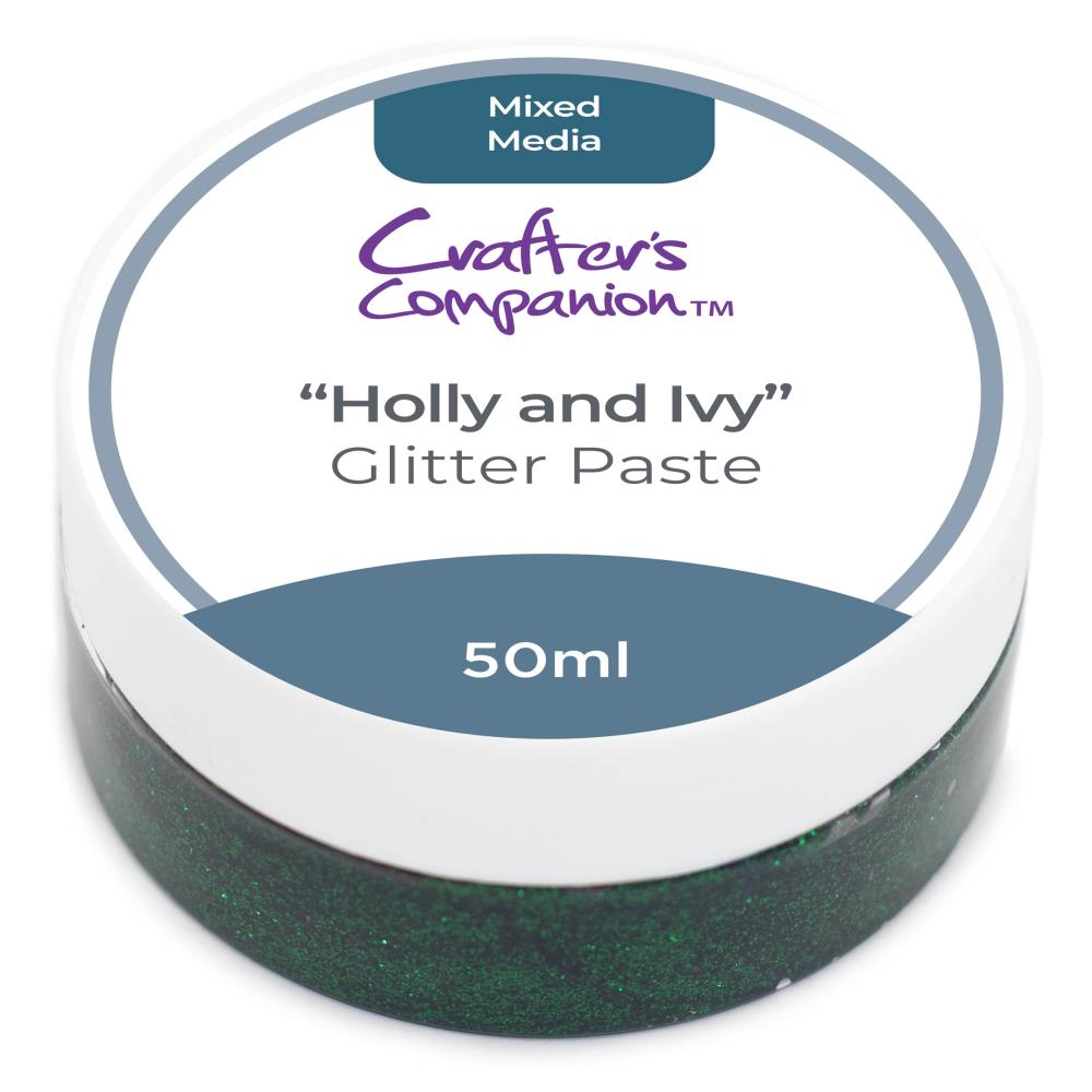 Crafter's Companion Holly And Ivy Mixed Media Glitter Paste cc-mme-glipa-hoiv