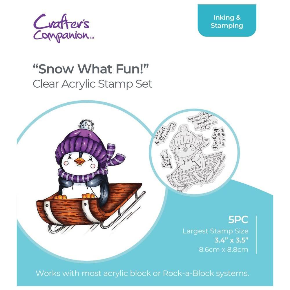 Crafter's Companion Snow What Fun Clear Stamps cc-st-ca-swf