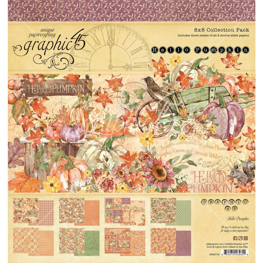  Graphic 45 an Eerie Tale Patterns and Solids Paper Crafting  Pad, 6 by 6-Inch