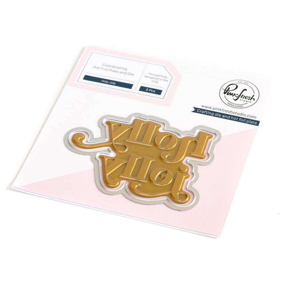 PinkFresh Studio Holly Jolly Hot Foil Plate and Die 211523 flipped