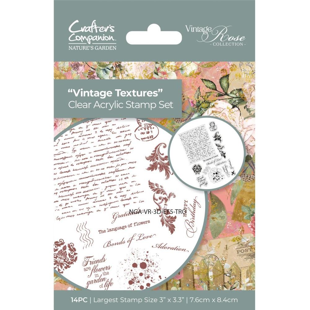 Crafter's Companion - Acrylic Stamping Blocks - Set of 4