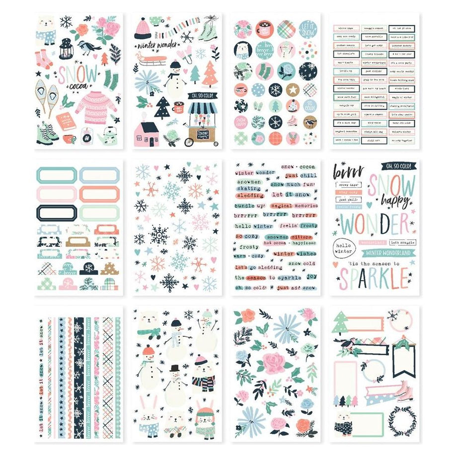 Simple Stories Feelin' Frosty Winter Foam Stickers 