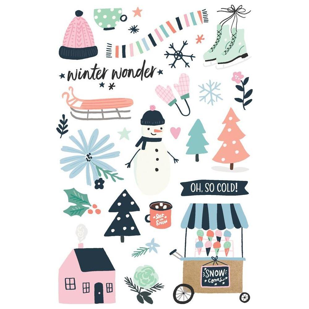 Simple Stories Winter Wonder Sticker Book 21223 Oh So Cold