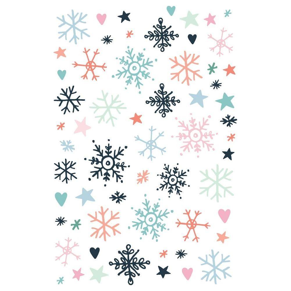 Simple Stories Winter Wonder Sticker Book 21223 Snowflake Designs