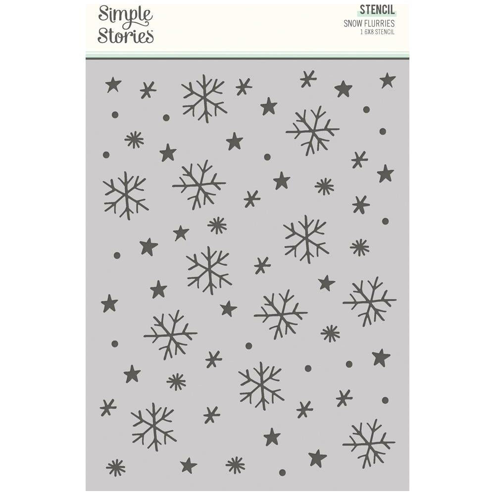 Snowflakes Stencil - 6x8