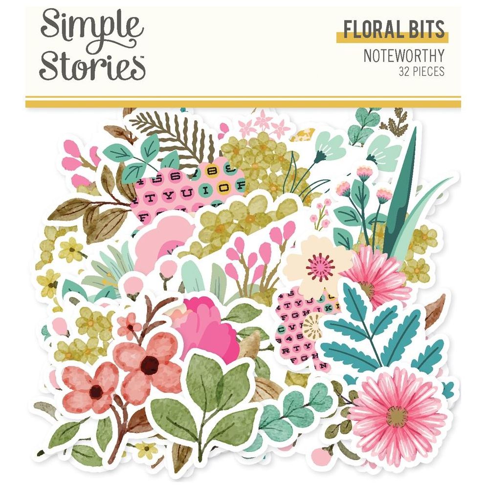 Simple Stories Noteworthy Floral Bits & Pieces