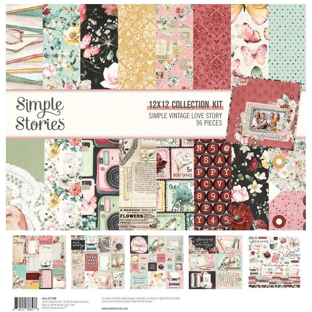 Simple Stories Vintage Love Story 12 x 12 Collection Kit 21400