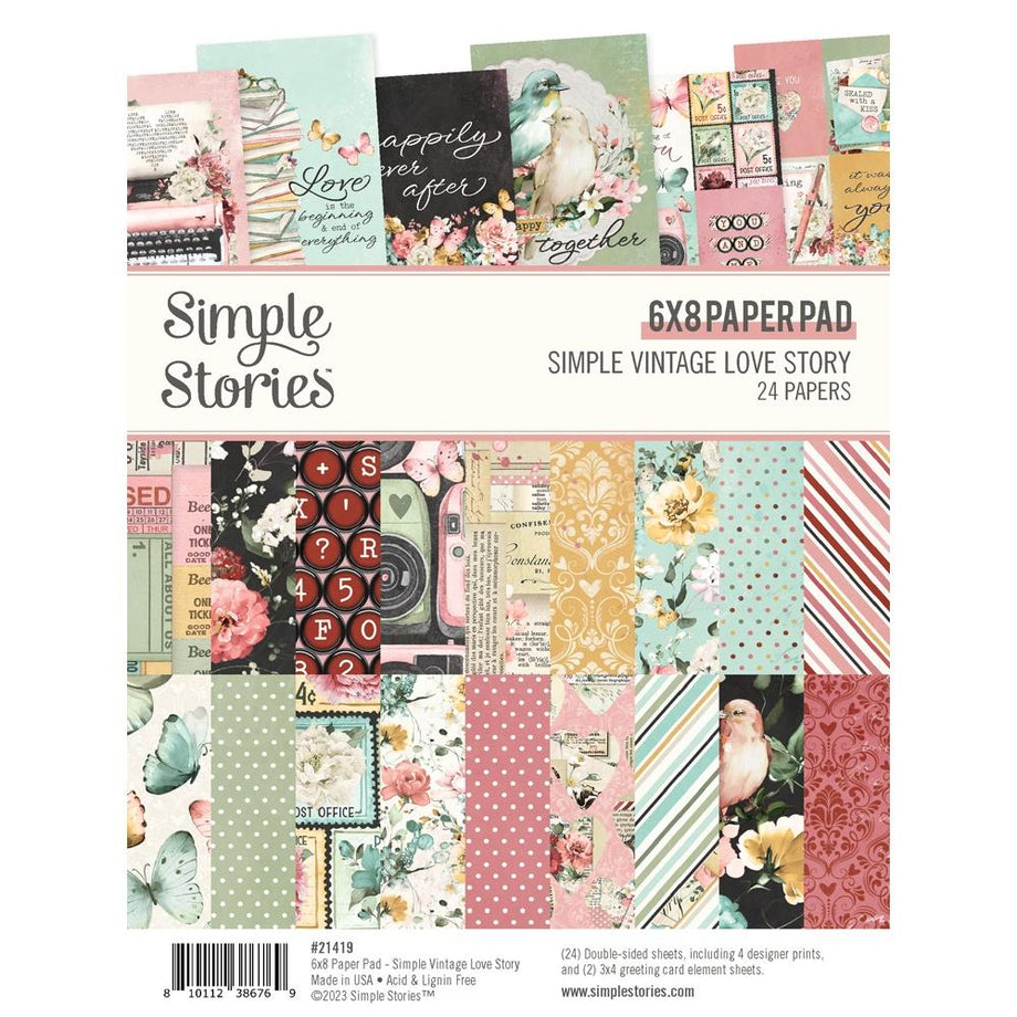 SIMPLE STORIES Simple Vintage Love Story Cardstock Stickers - Scrapbook  Generation