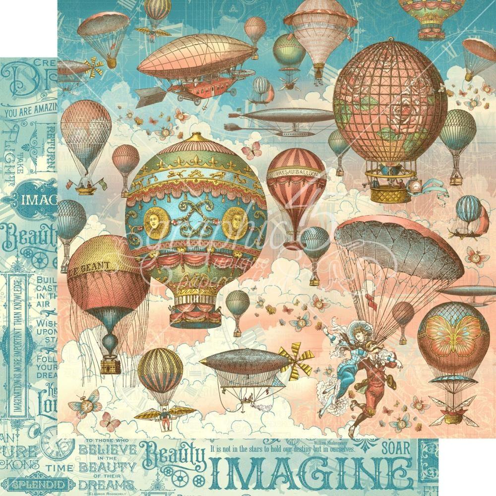 Graphic 45 Imagine 8 x 8 Paper Pad g4502723 balloons