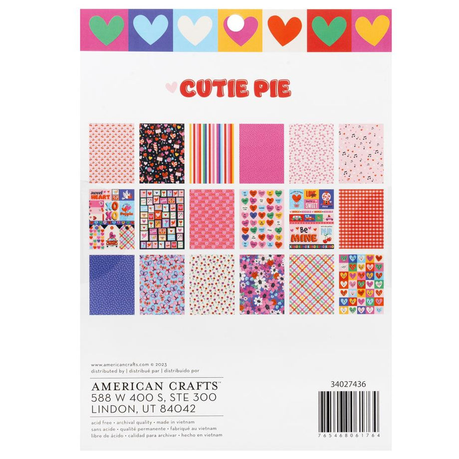 Cutie Pie, Valentine's Day Scrapbook Paper