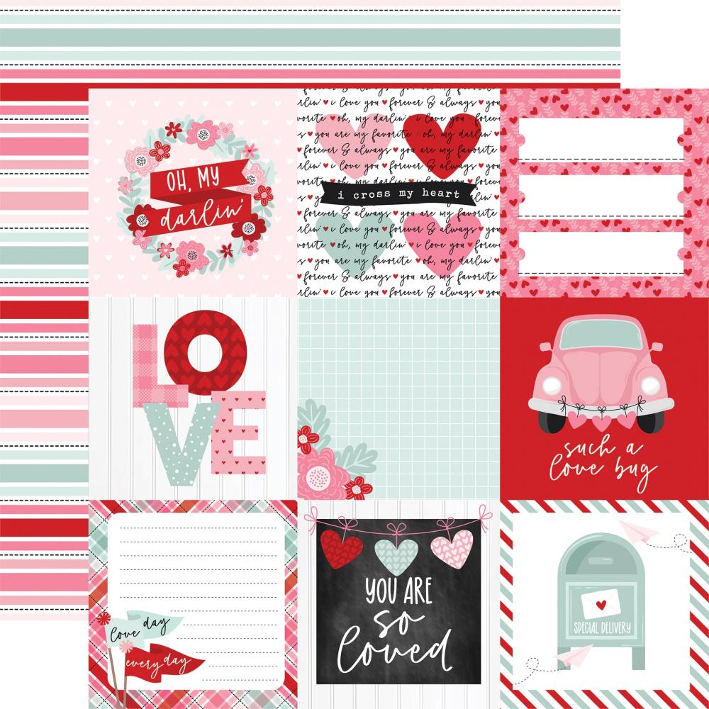Echo Park 12 x 12 Be Mine Love Song Double-Sided Scrapbook Paper