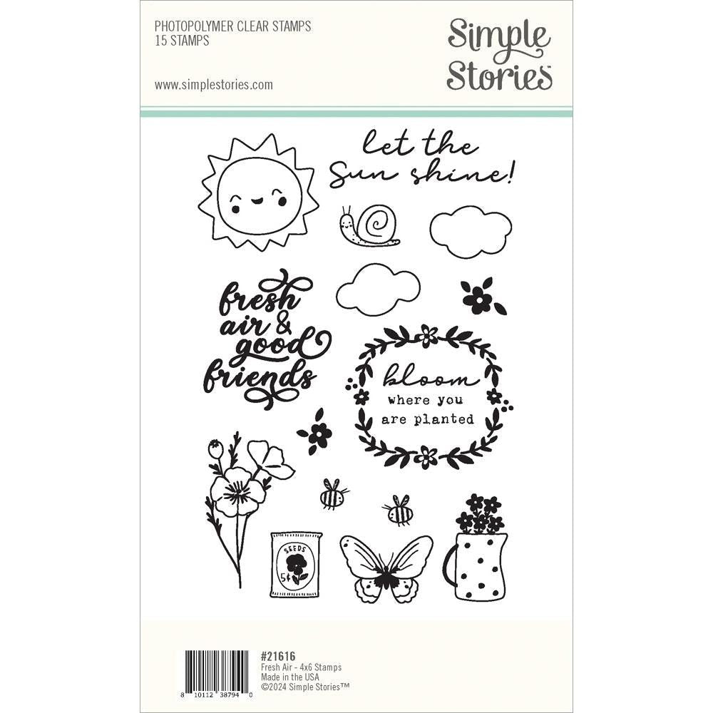 Simple Stories Fresh Air Clear Stamps 21616 Packaging Detailed View