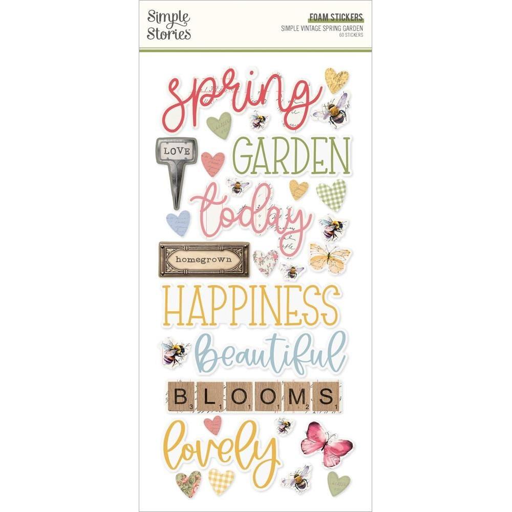 Simple Stories Vintage Spring Garden Foam Stickers 21731