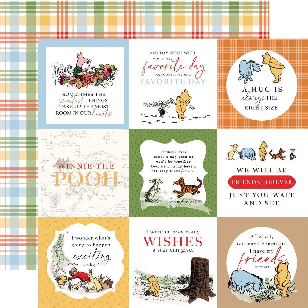 Echo Park Winnie The Pooh 12 x 12 Mega Bundle wtp363050 4X4 Journaling Cards