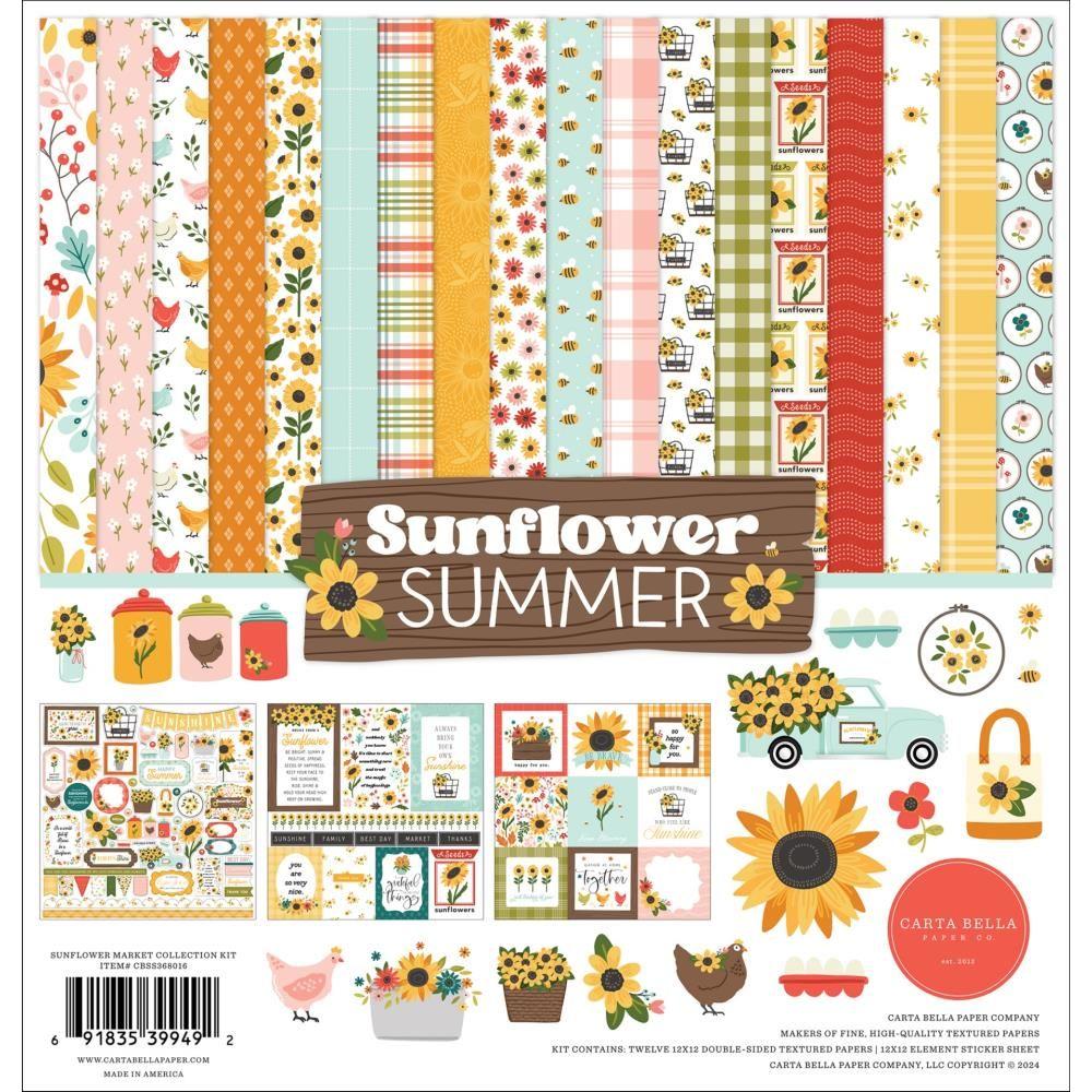 Carta Bella Sunflower Summer 12 x 12 Collection Kit cbss368016