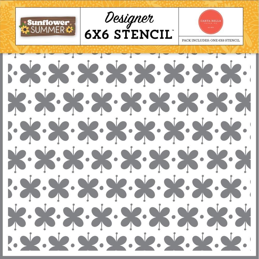 Carta Bella Bloom And Grow 6 x 6 Stencil cbss368033