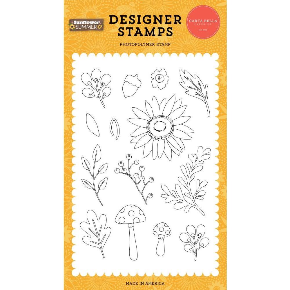 Carta Bella Sunflower Garden Clear Stamps cbss368043