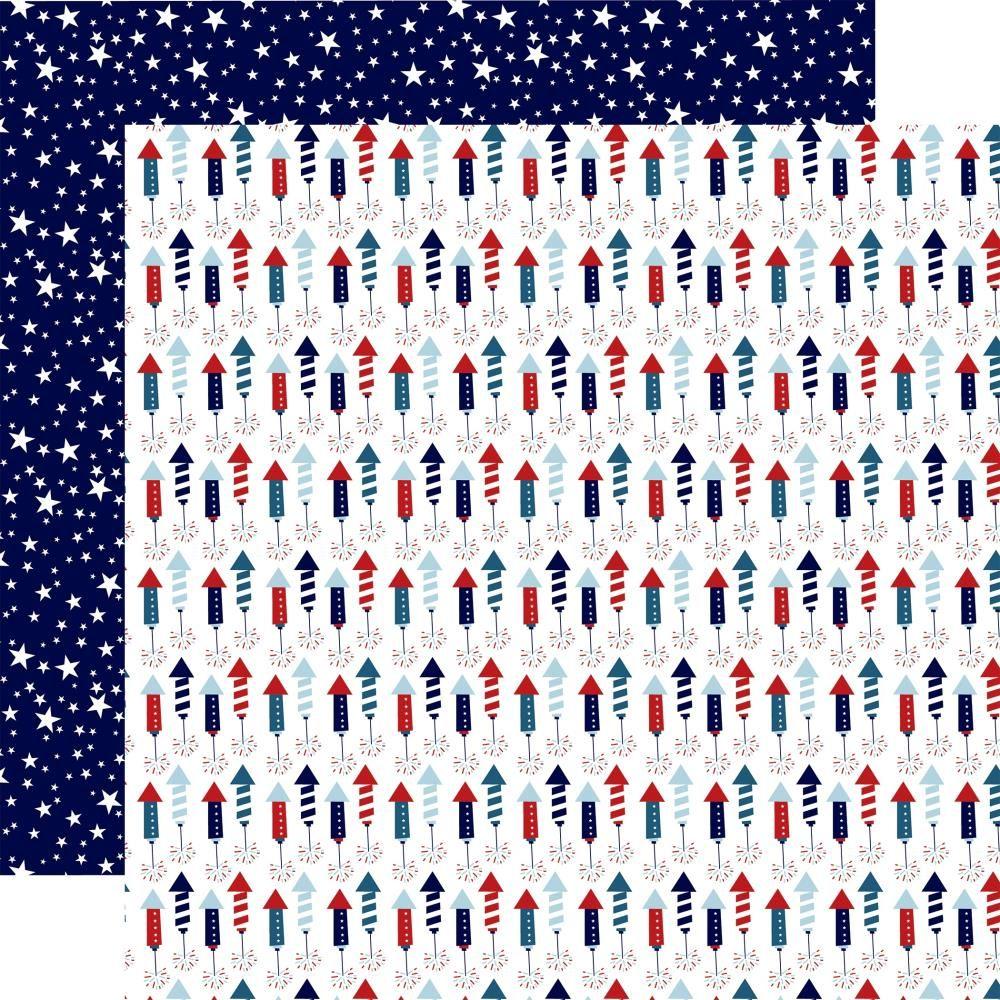 Echo Park Stars And Stripes Forever 12 x 12 Collection Kit ssf369016 Sky Rocket Show