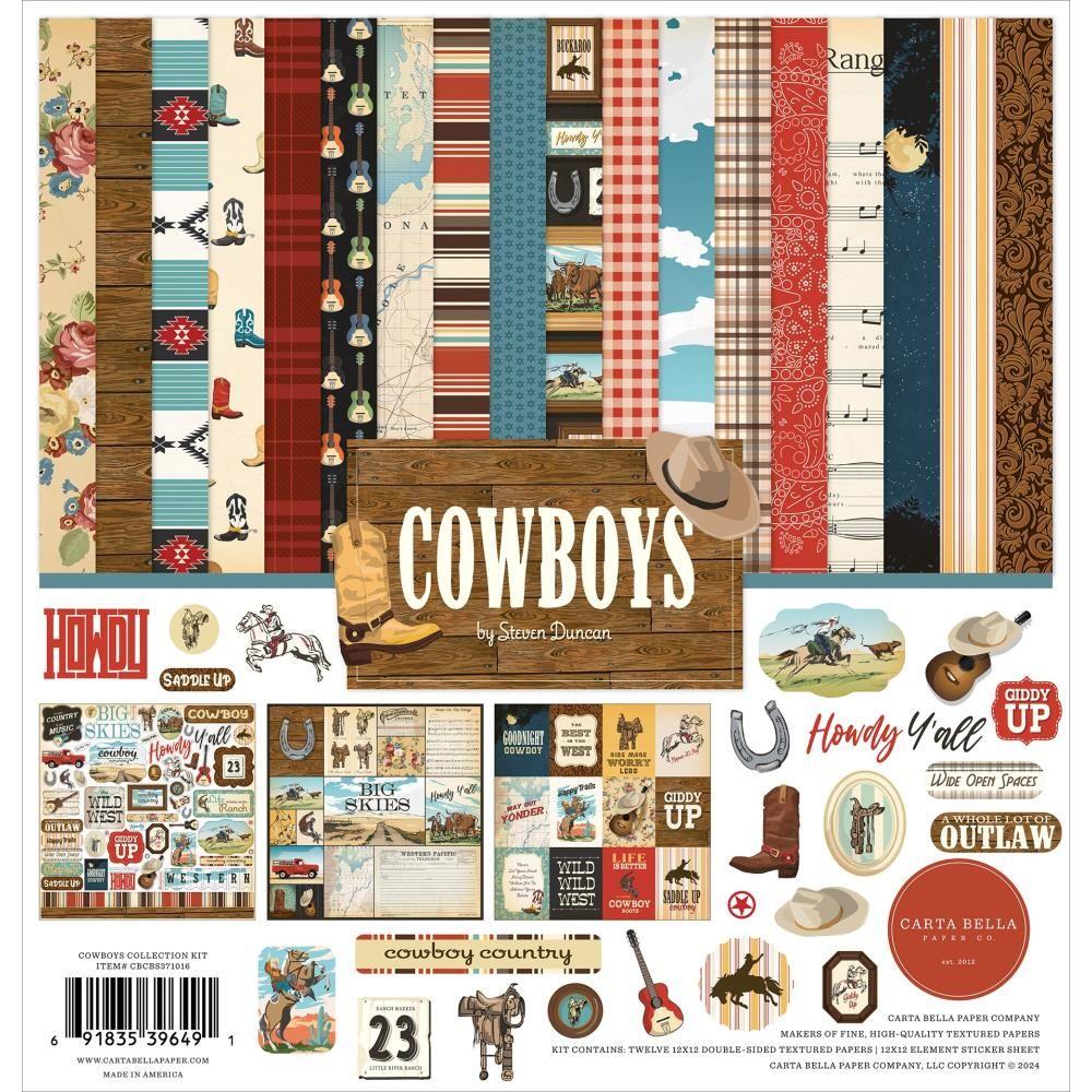 Carta Bella Cowboys 12 x 12 Collection Kit cbcbs371016