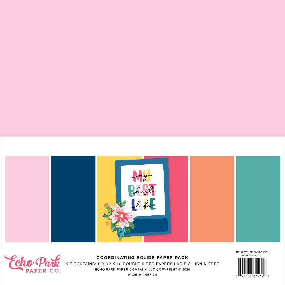 Echo Park My Best Life 12 x 12 Solids Kit mbl367015