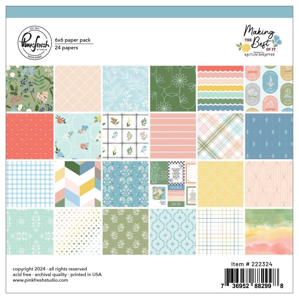 Pinkfresh Studio Making The Best Of It 6 x 6 Paper Pack 222324