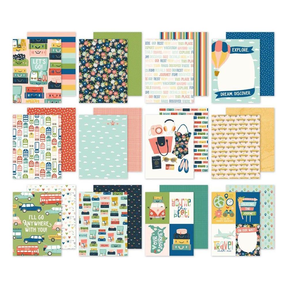 Simple Stories Pack Your Bags 6 x 8 Paper Pad 22115 Detailed Product View