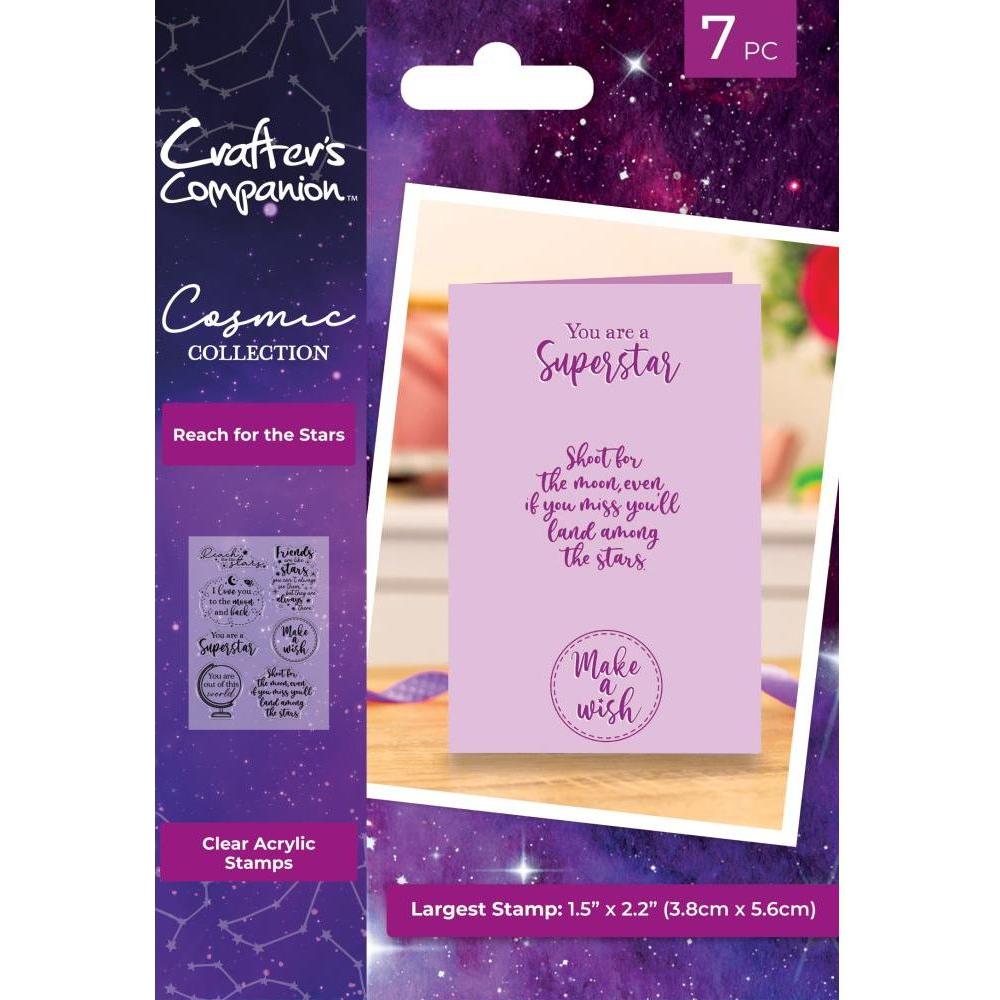 Crafter's Companion Reach For The Stars Clear Stamps cos-ca-st-rfts