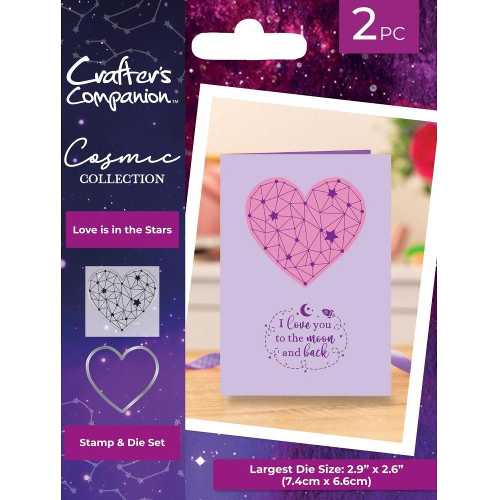 Crafter's Companion Love Is In The Stars Stamp And Die Set cos-std-lits