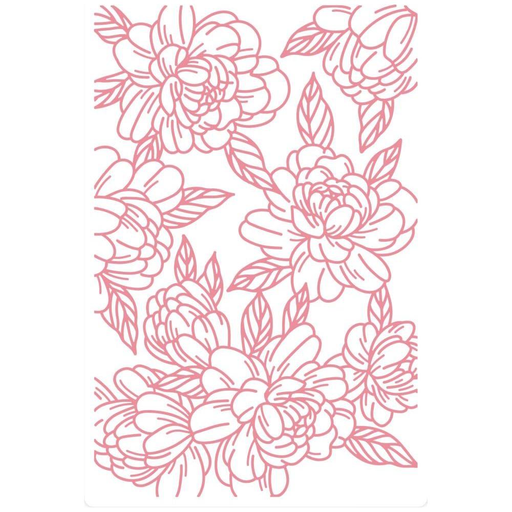 Crafter's Companion Floral Delight Embossing Folder s-fe-ef4-flde Detailed Product View