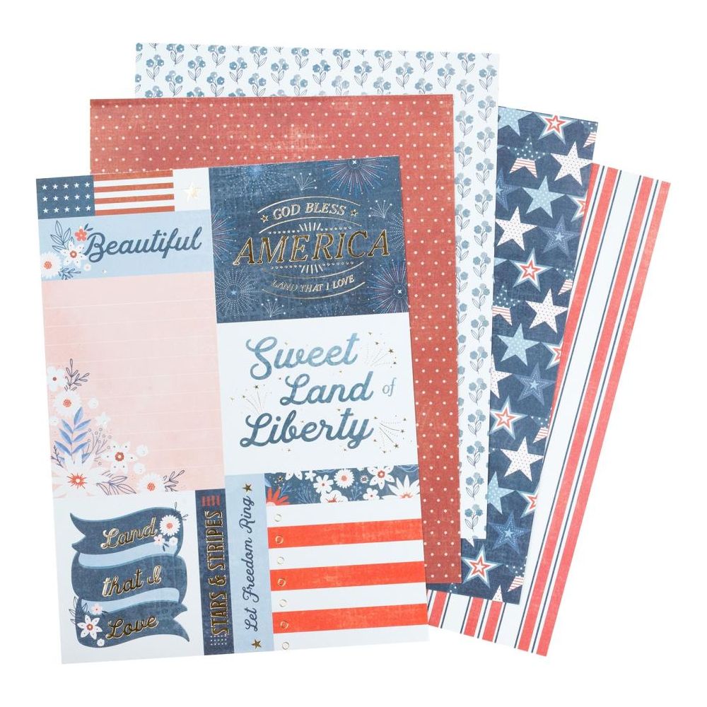 American Crafts Flags And Frills 6 x 8 Paper Pad 34030312 sample