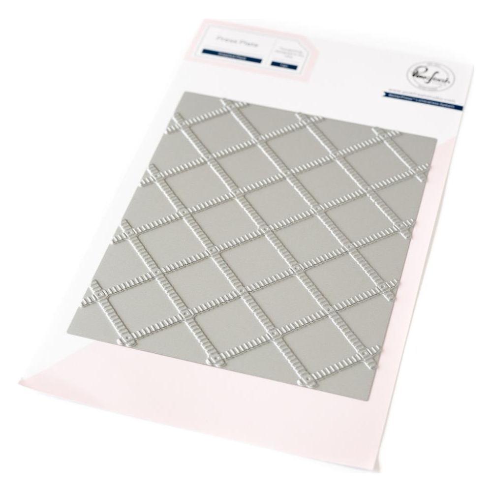 Pinkfresh Studio Stippled Plaid Press Plate 239524