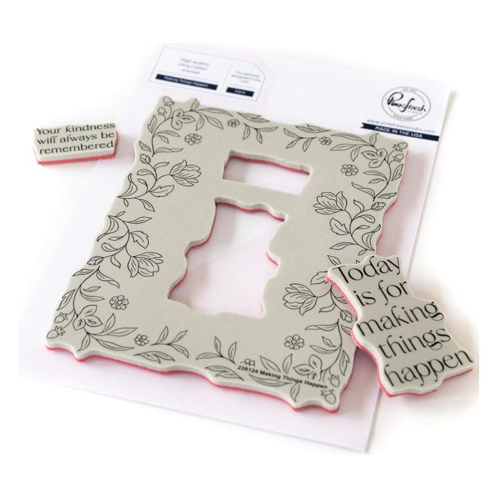 Pinkfresh Studio Making Things Happen Cling Stamps 239124 Detailed Product Image