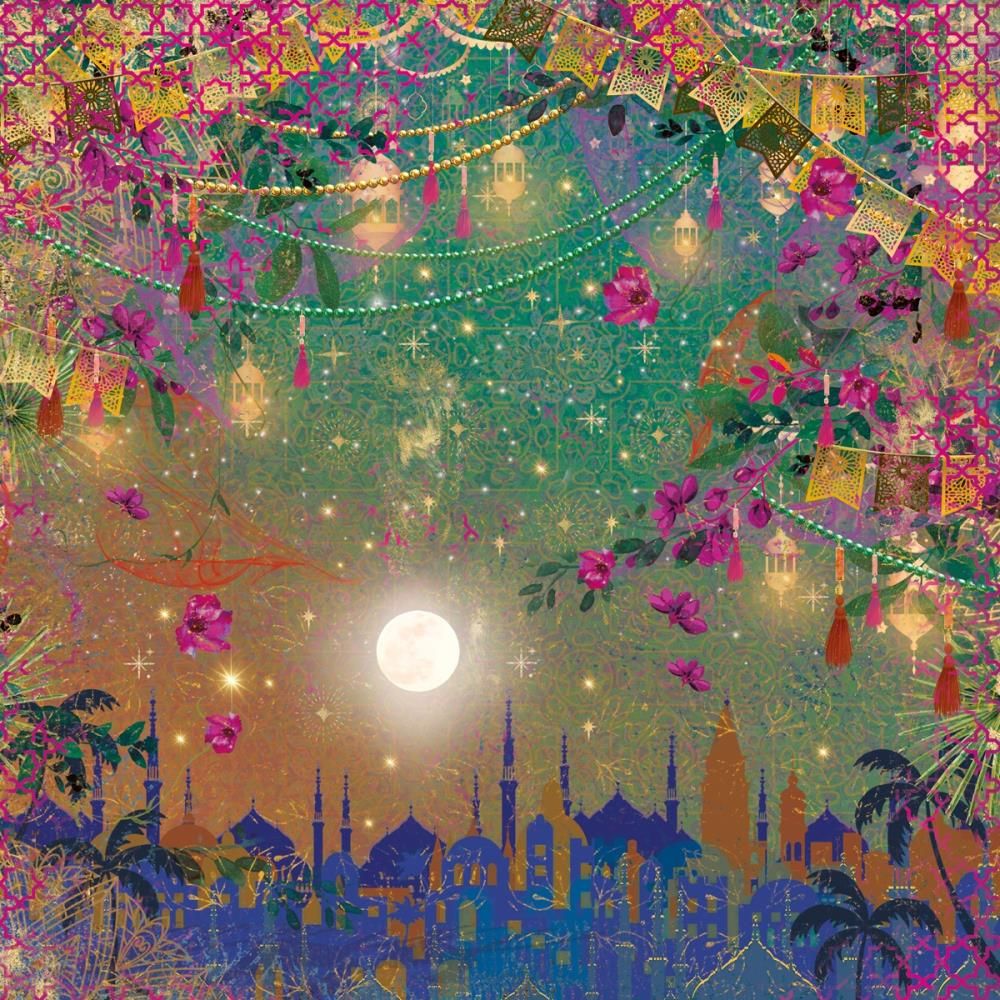 Crafter's Companion Arabian Nights 12 x 12 Paper Pack an-pad12 Bedouin Tent Imagery