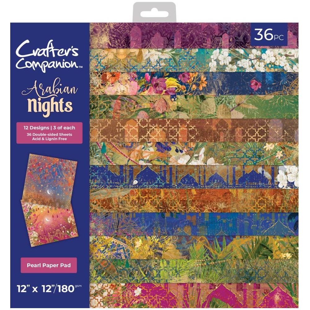 Crafter's Companion Arabian Nights 12 x 12 Paper Pack an-pad12