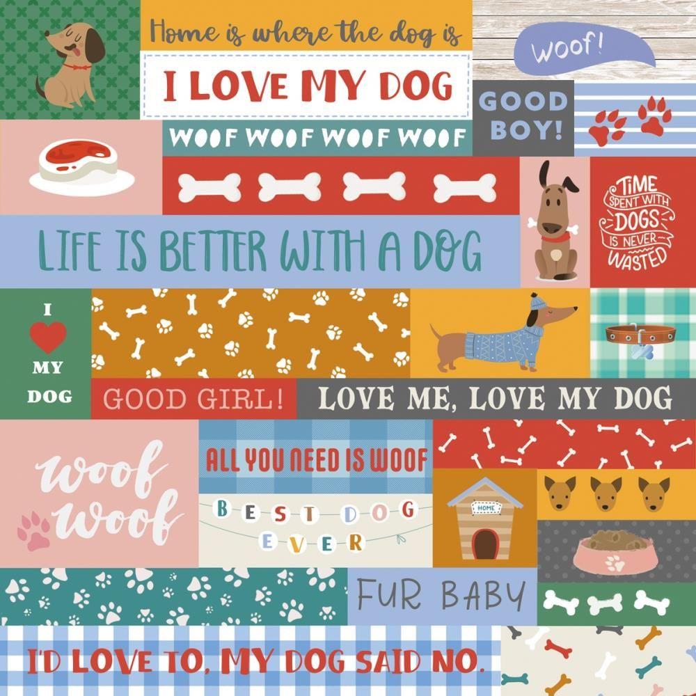 Crafter's Companion It's A Dog's Life 6 x 6 Paper Pad cc-pr-pad6-iadl Fun Sentiments