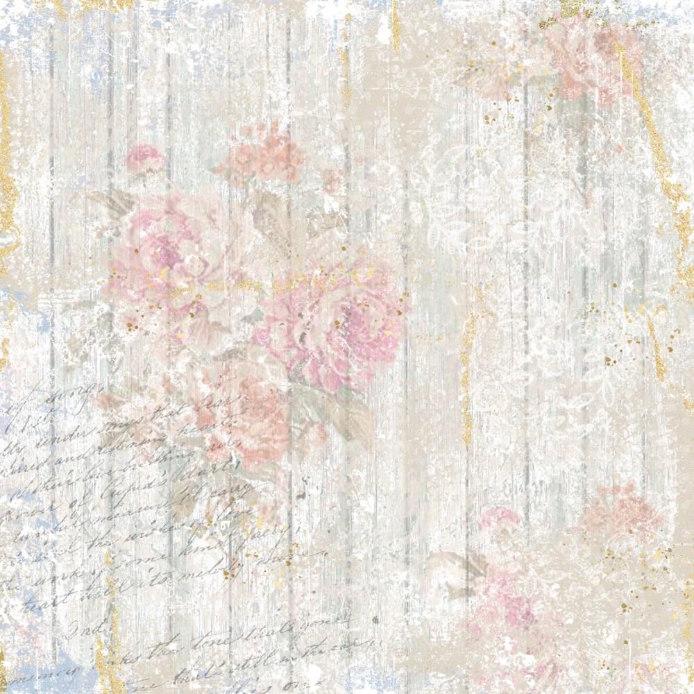 Crafter's Companion Summer Blooms 12 x 12 Paper Pad sbc-pad12 Shabby Chic Flowers