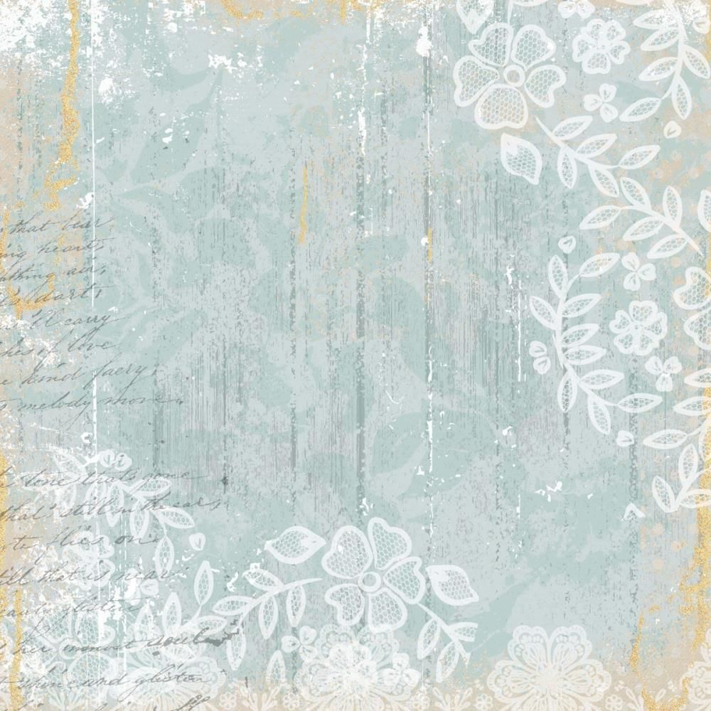 Crafter's Companion Summer Blooms 12 x 12 Paper Pad sbc-pad12 Faded Textile Pattern