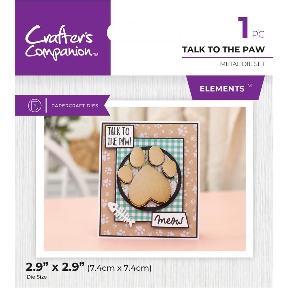 Crafter's Companion Talk To The Paw Die cc-pr-md-tttp