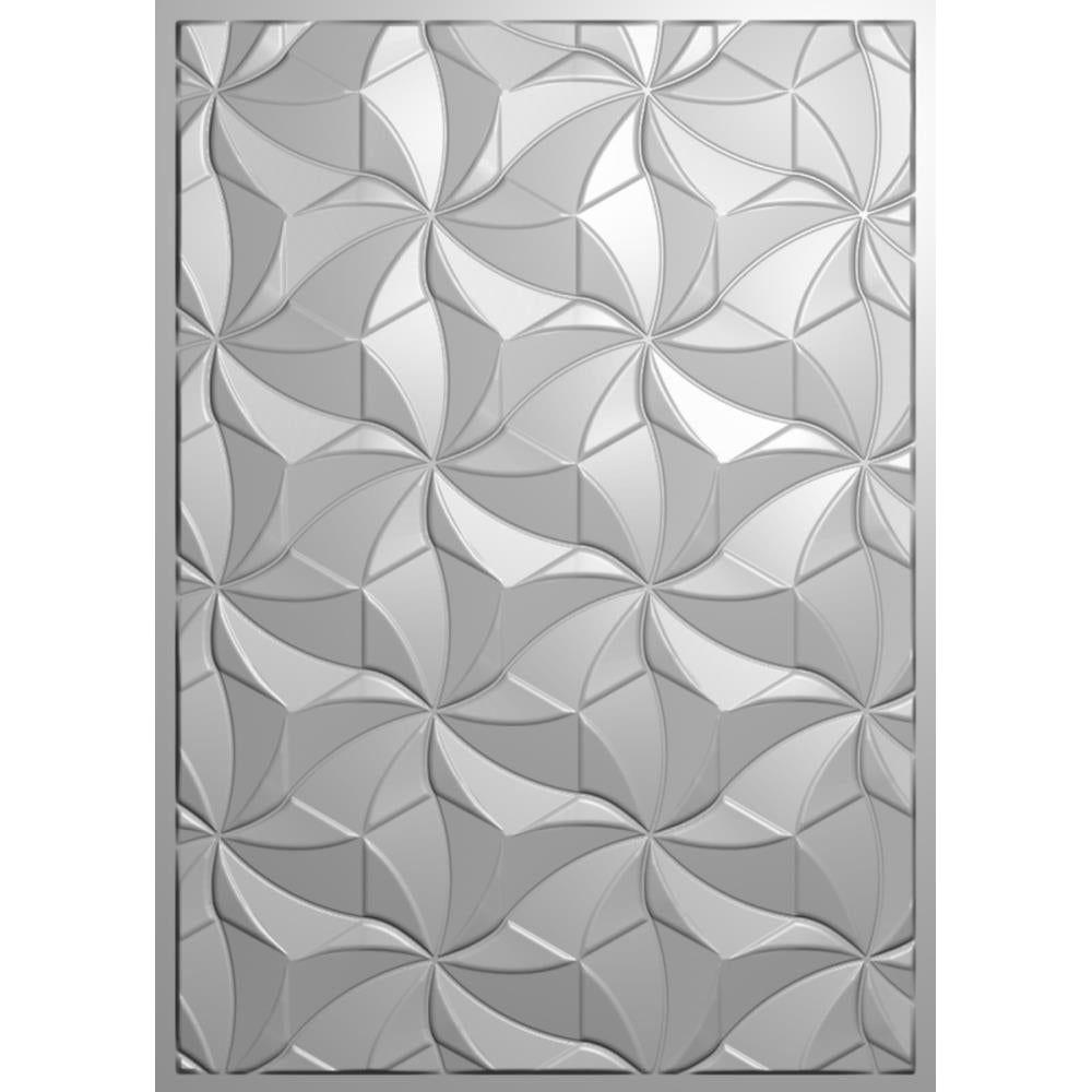 Crafter's Companion Geometric Swirls 5 x 7 3D Embossing Folder cc-ef5-3d-gesw Detailed Product View