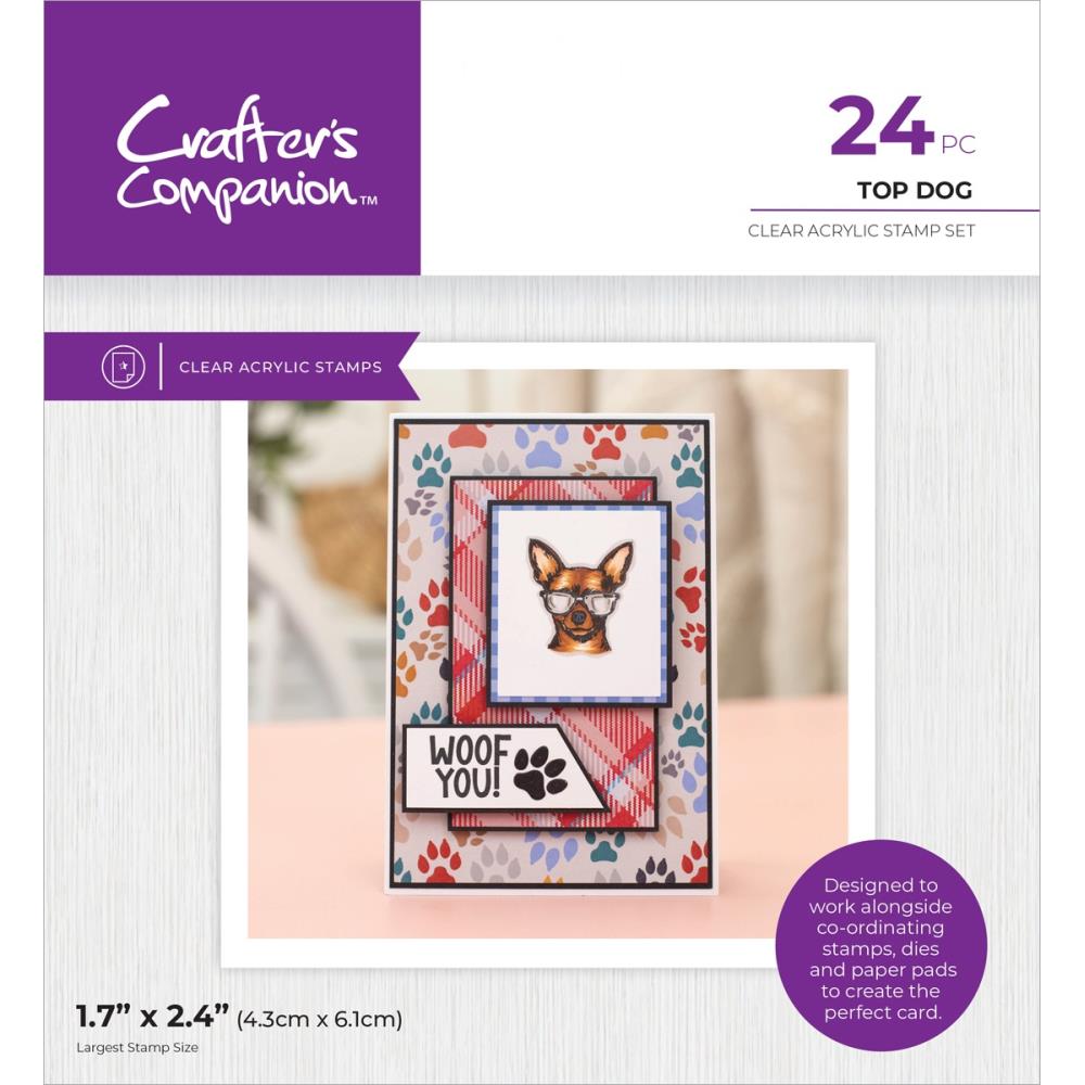 Crafter's Companion Top Dog Clear Stamps cc-pr-ca-st-tpdg