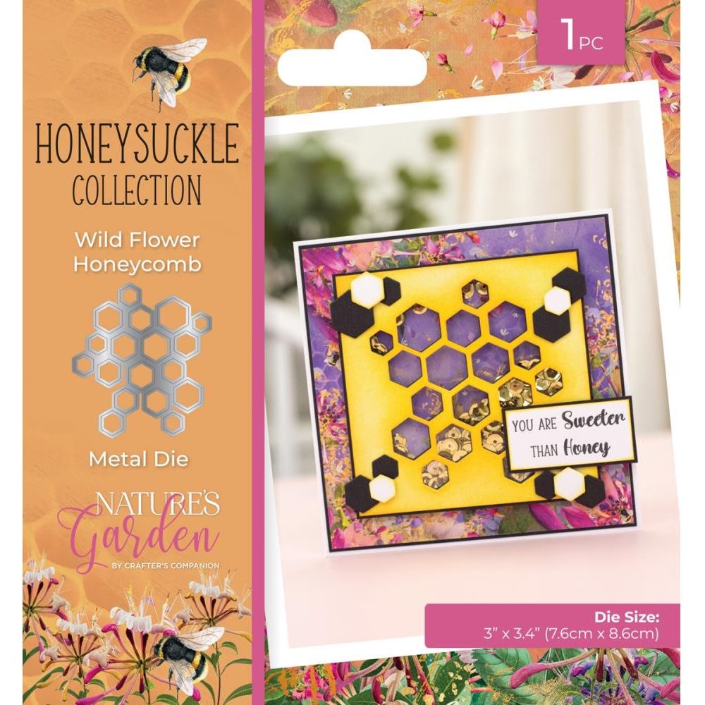 Crafter's Companion Wild Flower Honeycomb Die ng-hs-md-wfho