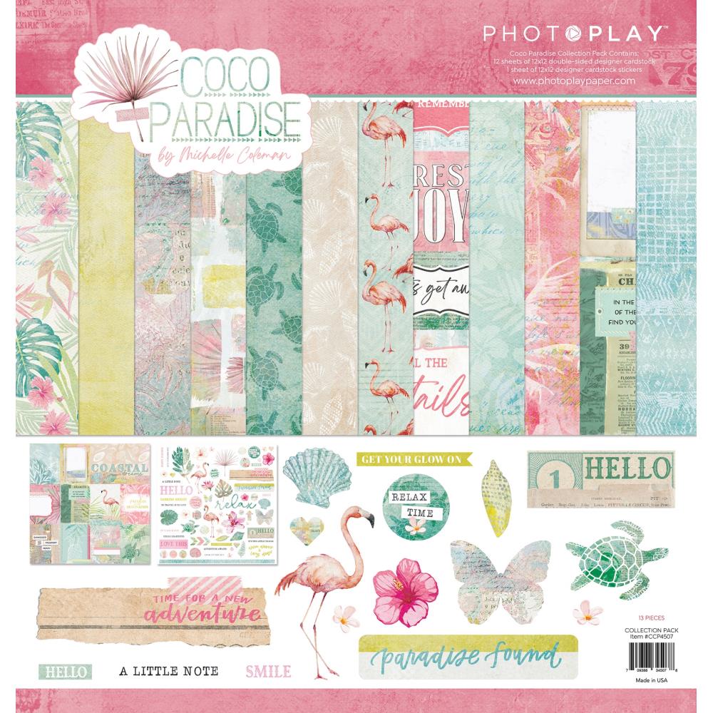 PhotoPlay Coco Paradise 12 x 12 Collection Pack ccp4507