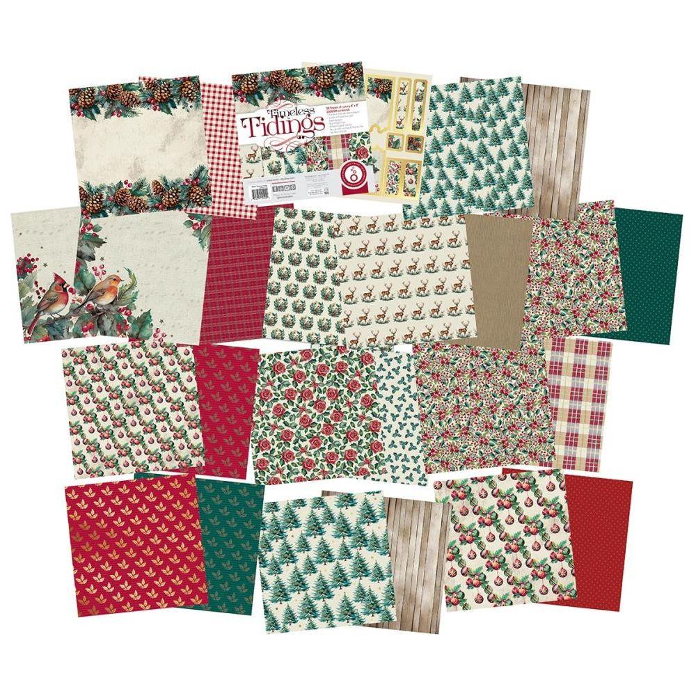 Tonic Timeless Tidings 8 x 8 Paper Pad 5524e Christmas Designs