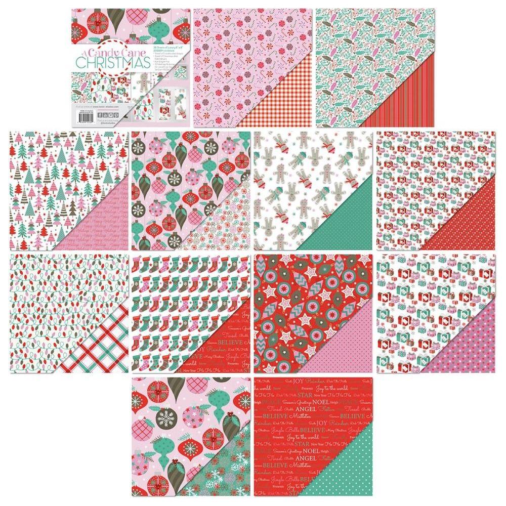 Tonic A Candy Cane Christmas 8 x 8 Paper Pad 5534e Alternate Images