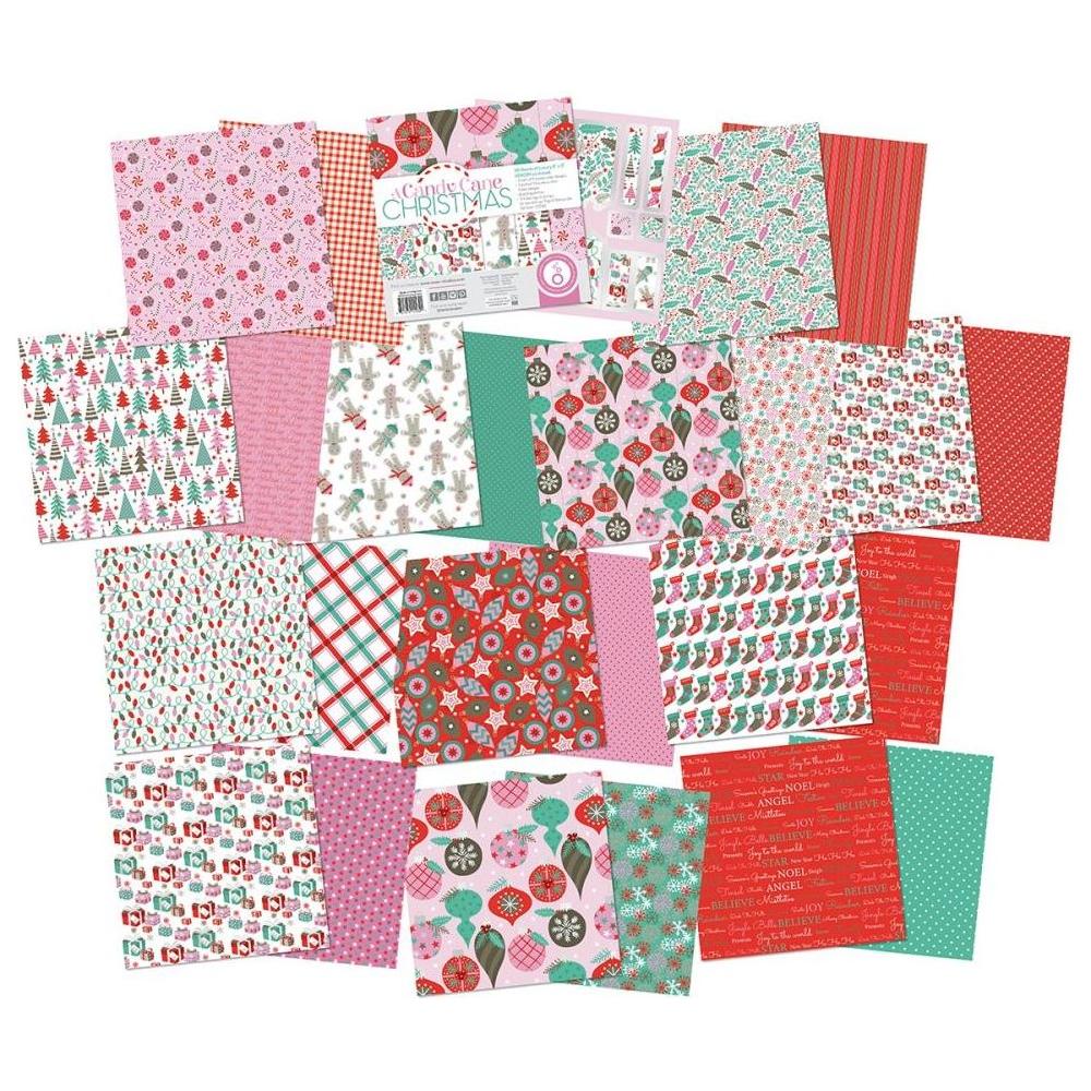 Tonic A Candy Cane Christmas 8 x 8 Paper Pad 5534e Christmas Designs