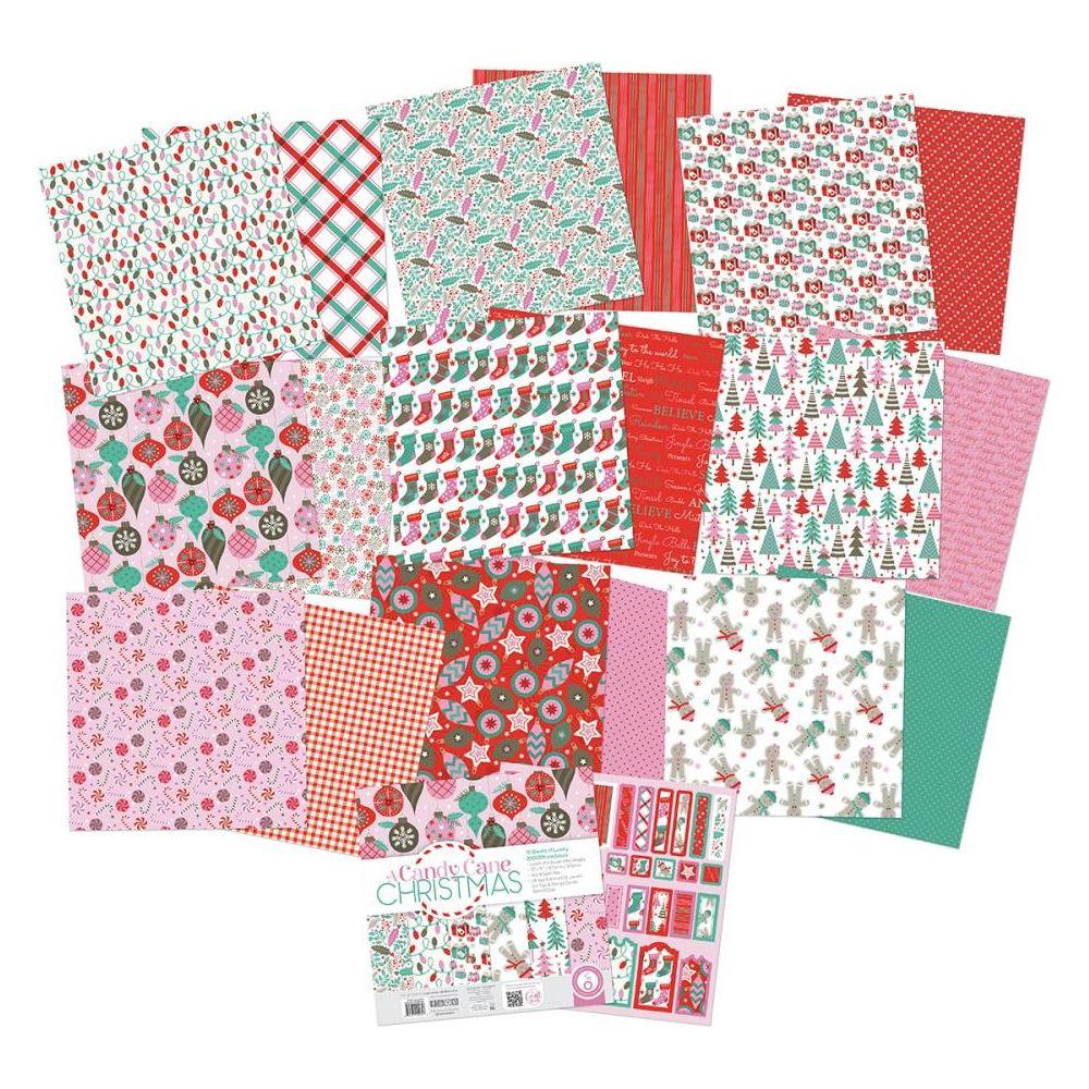 Tonic A Candy Cane Christmas 12 x 12 Paper Pad 5535e Christmas Designs