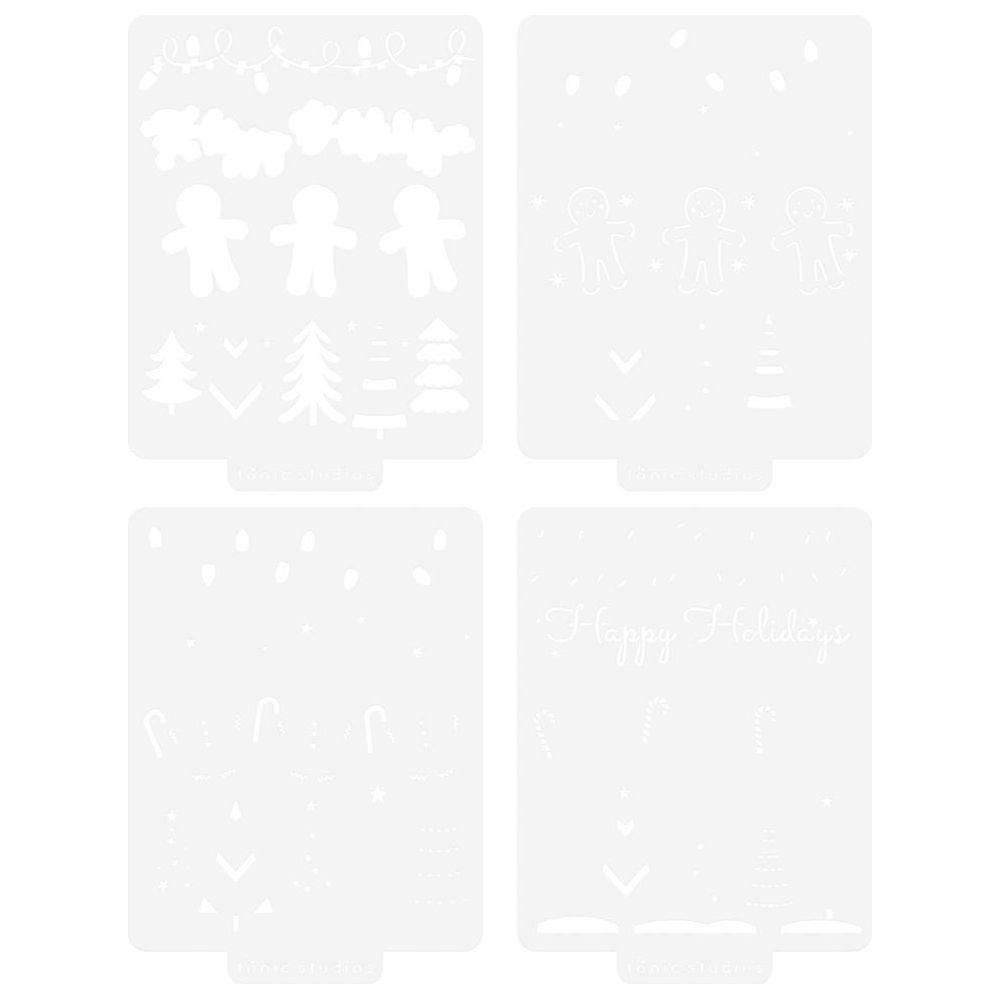 Tonic A Candy Cane Christmas Stencil Set 5538e Alternate Images