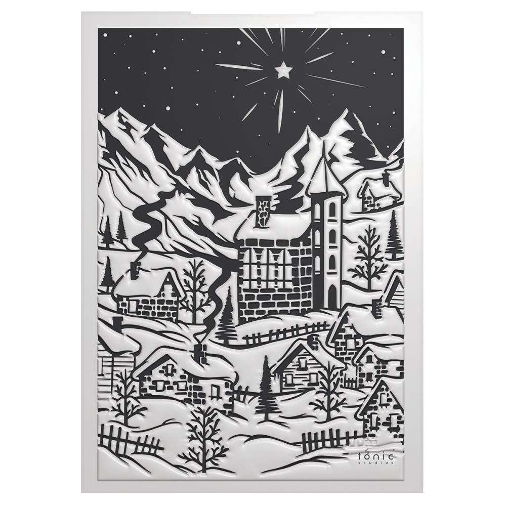 Tonic Winter Village 3D Embossing Folder 5557e Detailed View